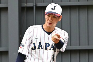 侍合宿のブルペンで調整を行った広島・森浦大輔