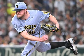 リリーフで好投を見せた阪神・ビーズリー