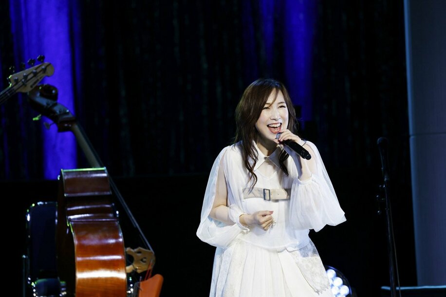  東京・昭和女子大学の人見記念講堂にてコンサートを行った森口博子