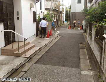 少女が刺された現場