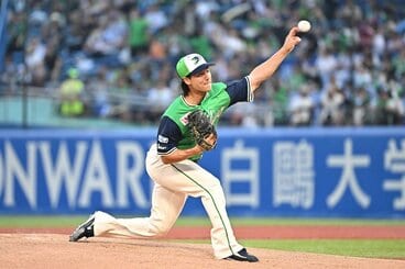 5回2安打1失点の好投を見せたヤクルト・増居