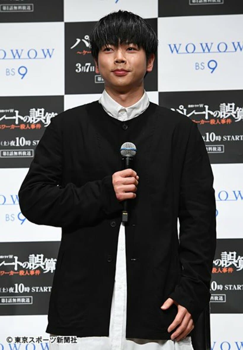  ドラマ完成報告会に出席した増田