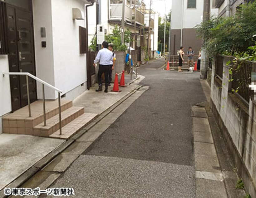  少女が刺された現場