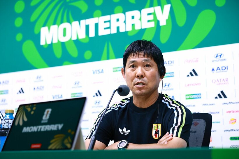 会見を行った森保一監督（写真提供 日本サッカー協会）