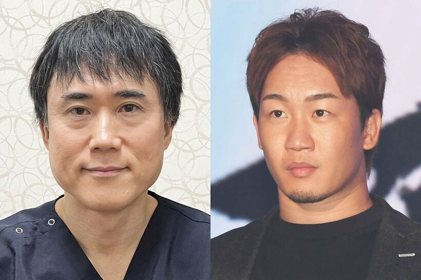 YouTuberコラボで「柔術対決」を行った高須幹弥氏(左)と、格闘家の朝倉未来