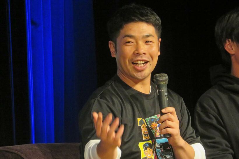 トークショーを行った近藤健介