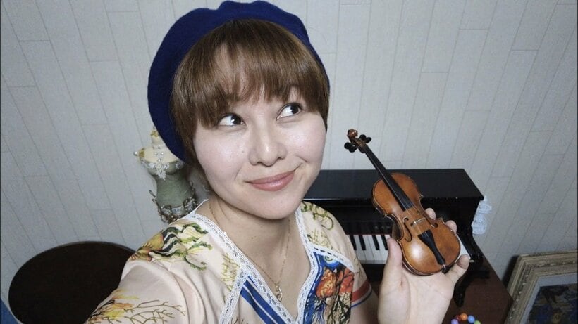  わずか２１センチのバイオリンに情熱を注ぐ堤さん