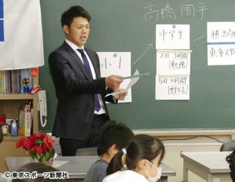  小学校で授業を行った高橋だが…