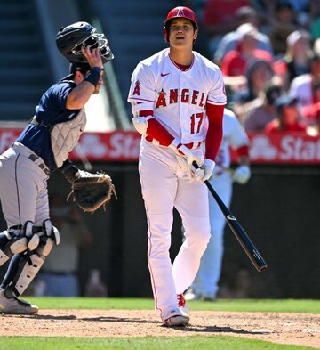  ファン投票で首位を追うエンゼルス・大谷（ロイター＝USA TODAY Sports）
