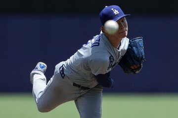 メジャー移籍後初の２桁勝利をマークしたドジャース・山本由伸（ロイター）