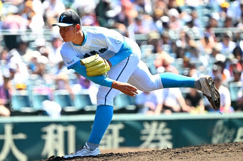 ２年生時に夏の甲子園で、先発登板した山梨学院・菰田陽生