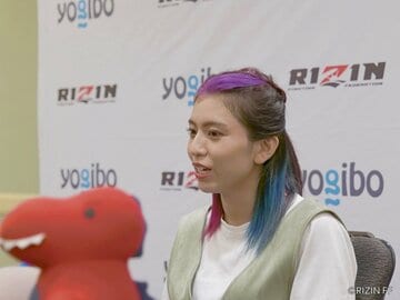  オンライン取材に応じたぱんちゃん璃奈