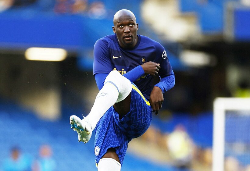  チェルシー在籍時のルカク。ちょっと太め？（ロイター）