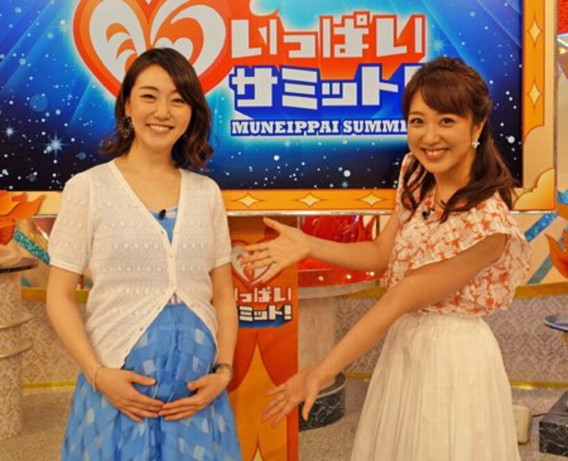 産休入りする八木アナ（左）と川田アナ