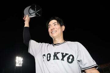 ヒーローインタビューを受けた松本剛