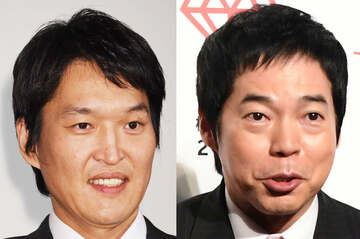  千原ジュニア(左)と今田耕司(東スポWeb)
