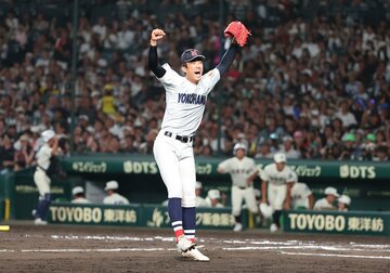 日南学園に傾きかけた流れを、一気に引き戻した横浜・織田翔希