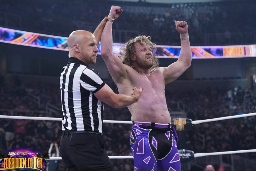 ザック・セイバーJr.と名勝負を演じたケニー・オメガ（©All Elite Wrestling）