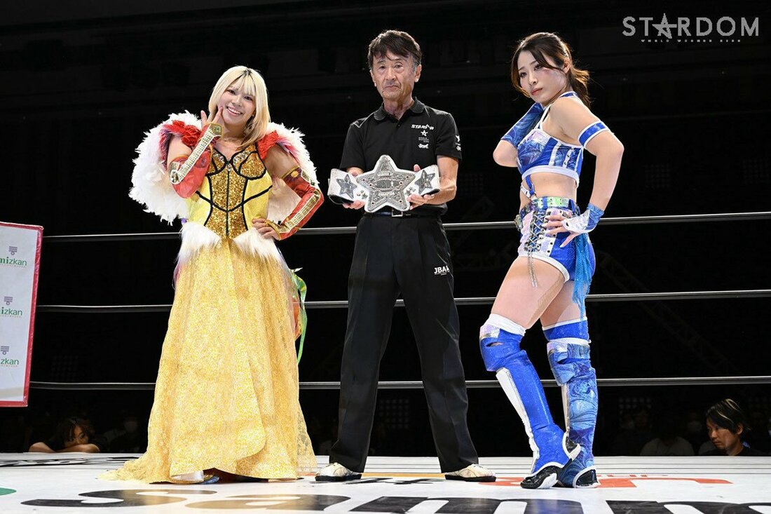 ワンダー王座戦が地元での姉妹対決となった王者・羽南(左)と妹の妃南