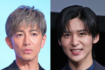 木村拓哉（左）と目黒蓮