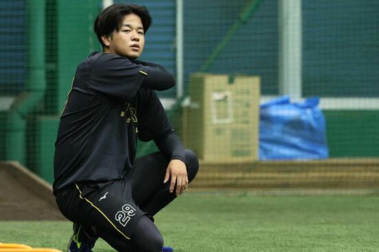 室内練習で調整した高橋遥人