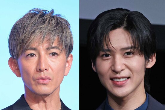 木村拓哉（左）と目黒蓮