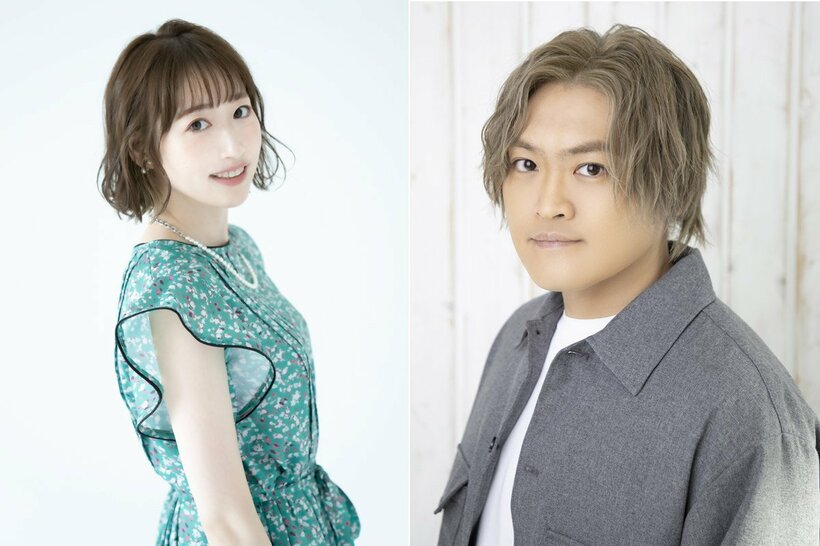 五十嵐裕美(左)と木島隆一（「トークショー＋模擬オーディション　ｉｎ　札幌」オフィシャル素材）