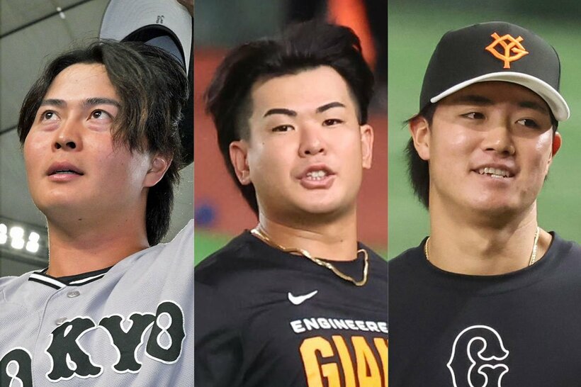 （左から）岡田悠希、山田龍聖、郡拓也