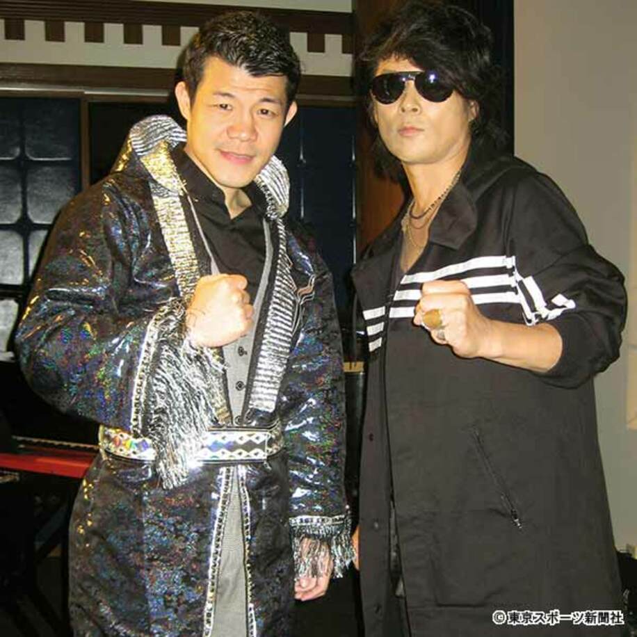  森友嵐士（右）のイベントに亀田興毅氏がゲスト出演した