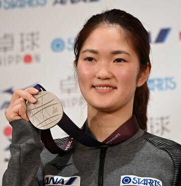 世界選手権団体戦で銀メダルを獲得した木原美悠
