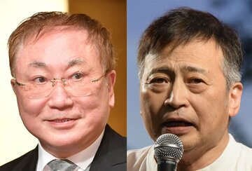 左から高須院長とラサール石井