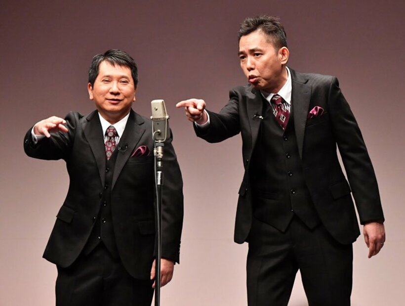  〝舌好調〟の田中㊧と太田