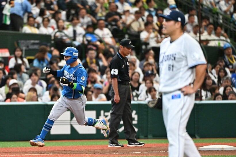 奈良間に2ランを浴びた平良