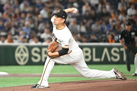 6回2失点と好投した巨人・田中将大
