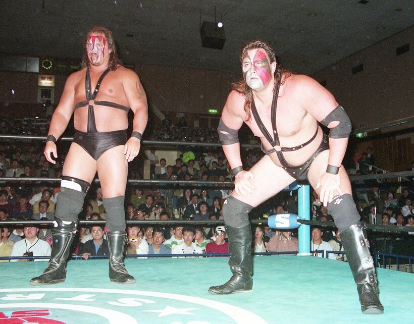 1991年にはＳＷＳに参戦したデモリッションのクラッシュ(右)とスマッシュ