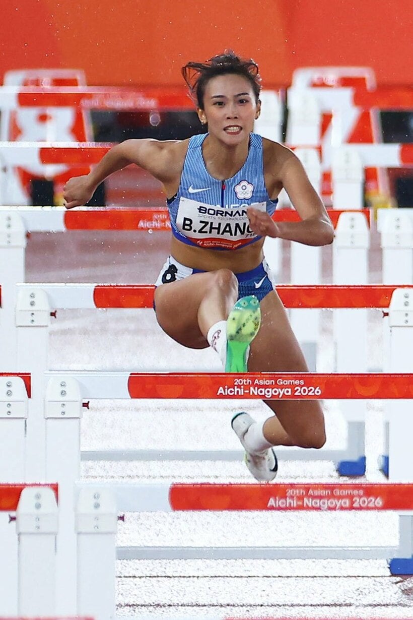 女子100ｍハードルで、全体３位で決勝進出を決めた台湾の張博雅