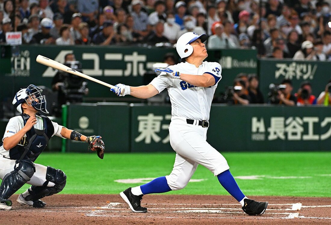 6回には特大のフライを放った松井秀喜氏