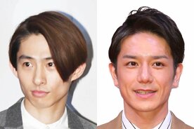 三宅健(左)と滝沢秀明氏
