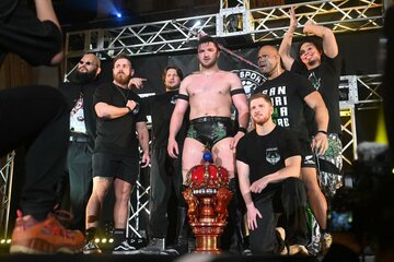 優勝したカラム・ニューマン 