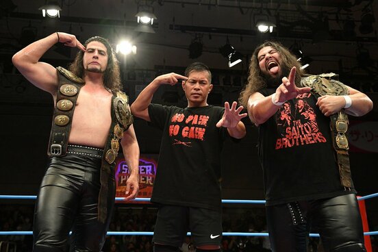 （左から）斉藤ジュン、土井成樹、斉藤レイ