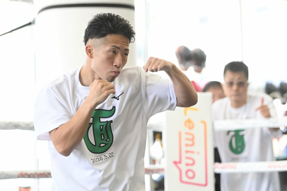 練習を公開した井上拓真