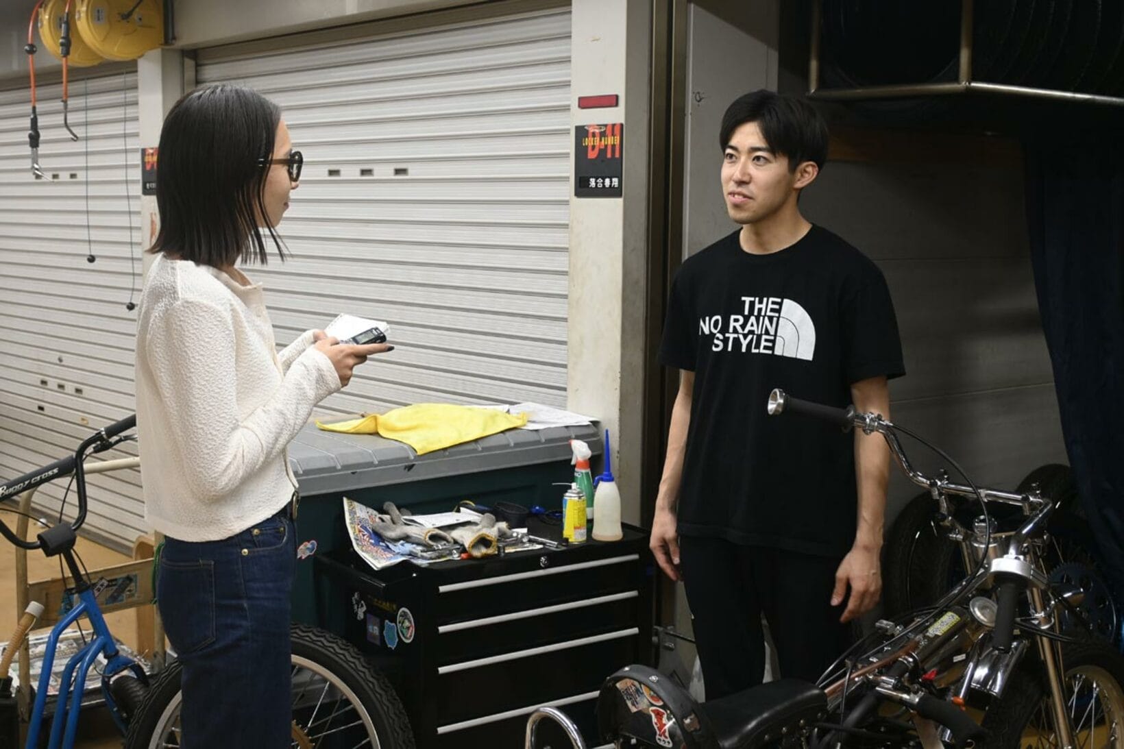 成長が楽しみな落合春翔（右）