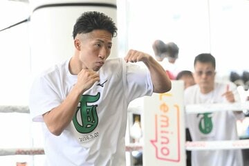 練習を公開した井上拓真