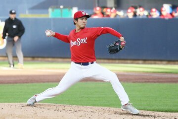 レッドソックス傘下３Ａウスターへの残留となった上沢直之