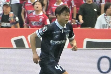 決勝点を決めた福岡・橋本