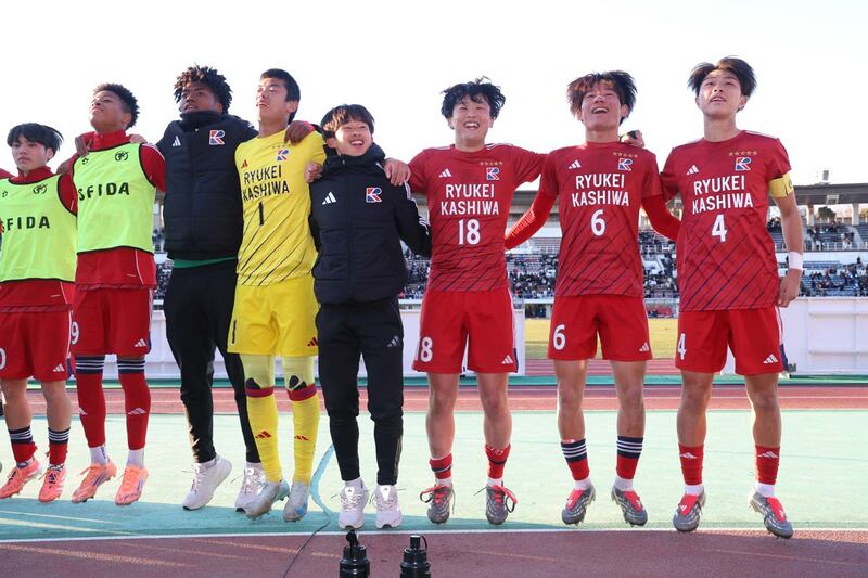 準々決勝を制し勢いに乗る流経大柏イレブン