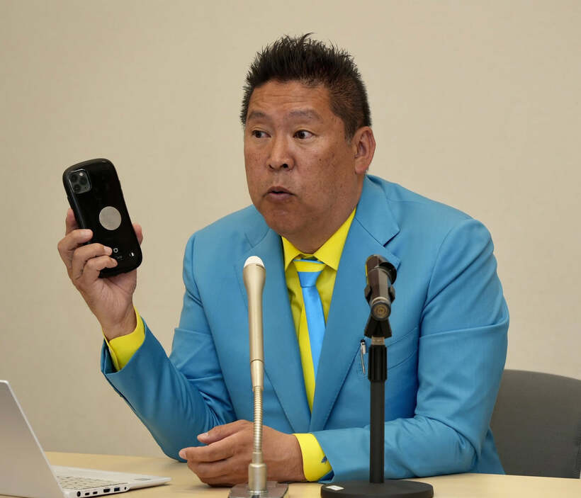  ＮＨＫ党の立花孝志党首（東スポWeb）