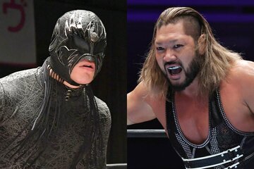 11・19後楽園での一騎打ちが決まっているドラゴンゲートのシュン・スカイウォーカー(左)と、新日本プロレスのEVIL