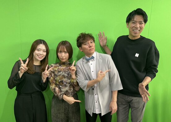 左から牧原真由、島田玲奈、永島知洋、渡辺裕介