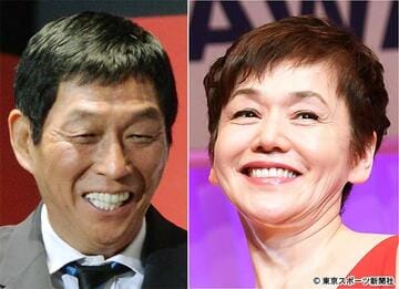  元妻・大竹しのぶ（右）の熱愛発覚を悔しがった？さんま